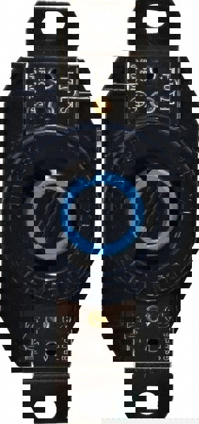 250 VAC, 20 Amp, L6-20R NEMA, Self Grounding Receptacle